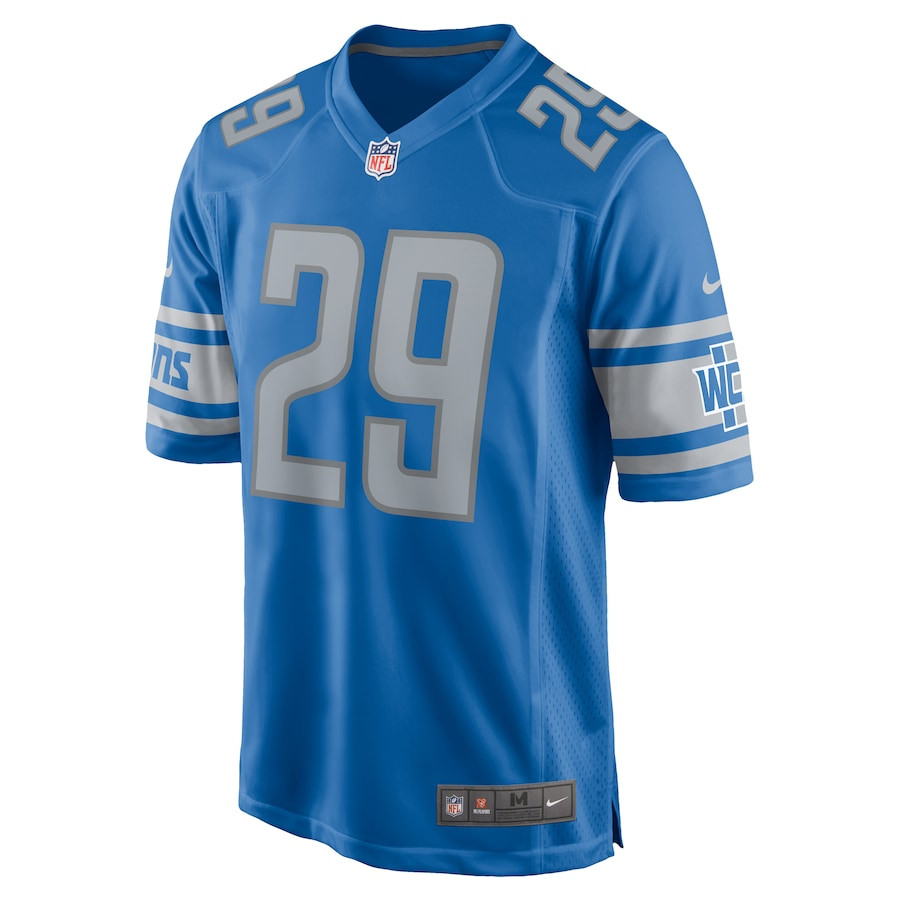 Kindle Vildor 29 Detroit Lions Game Men Jersey - Blue JS5326 nicesnker - Image 2