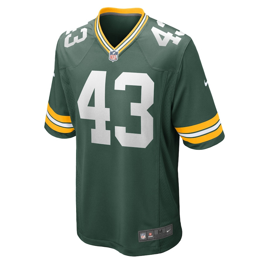 Kiondre Thomas 43 Green Bay Packers Men Game Jersey - Green JS5488 nicesnker - Image 2
