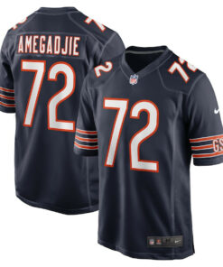 Kiran Amegadjie 72 Chicago Bears Game Men Jersey - Navy JS4214 nicesnker