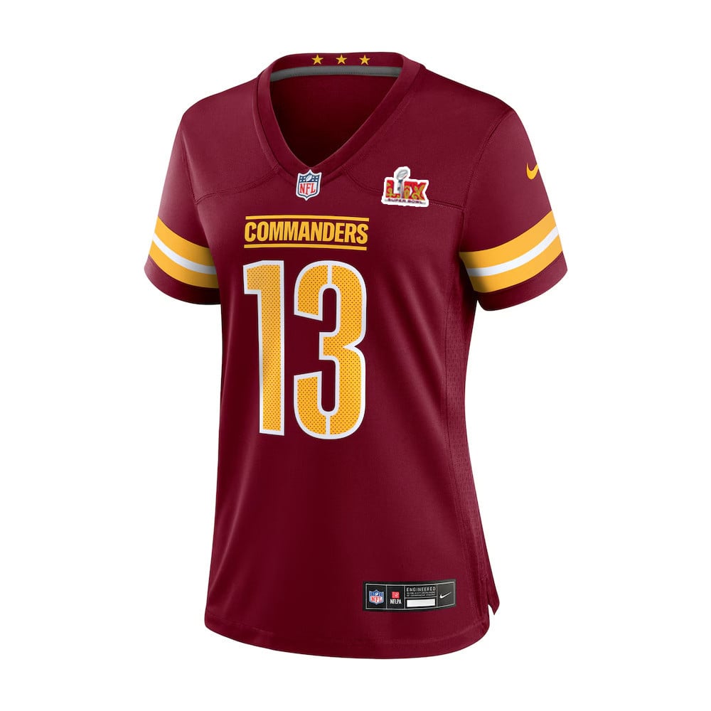 K.J. Osborn #13 Washington Commanders Super Bowl LIX Women's Jersey - Burgundy JS3670 nicesnker - Image 2