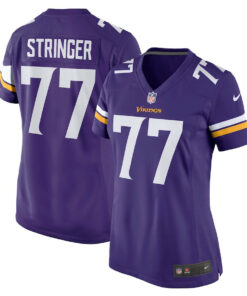 Korey Stringer 77 Minnesota Vikings Women Retired Jersey - Purple JS9119 nicesnker