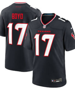 Kris Boyd 17 Houston Texans Team Game Men Jersey - Navy JS5198 nicesnker