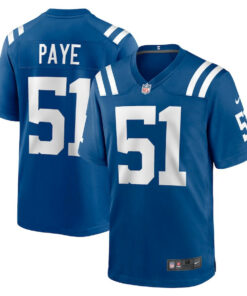 Kwity Paye 51 Indianapolis Colts Men Game Jersey - Royal JS1464 nicesnker