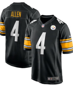 Kyle Allen 4 Pittsburgh Steelers Game Men Jersey - Black JS9280 nicesnker