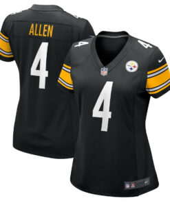 Kyle Allen 4 Pittsburgh Steelers Women's Game Jersey - Black JS6228 nicesnker