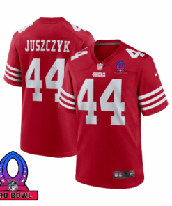 Kyle Juszczyk 44 San Francisco 49ers 2025 Pro Bowl Patch Game Men Jersey - Scarlet JS4659 nicesnker