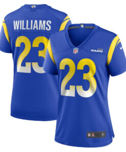 Kyren Williams 23 Los Angeles Rams Women's Game Jersey - Royal JS2543 nicesnker