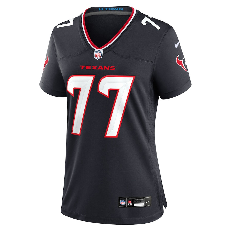 LaDarius Henderson 77 Houston Texans Women's Game Jersey - Navy JS8773 nicesnker - Image 2