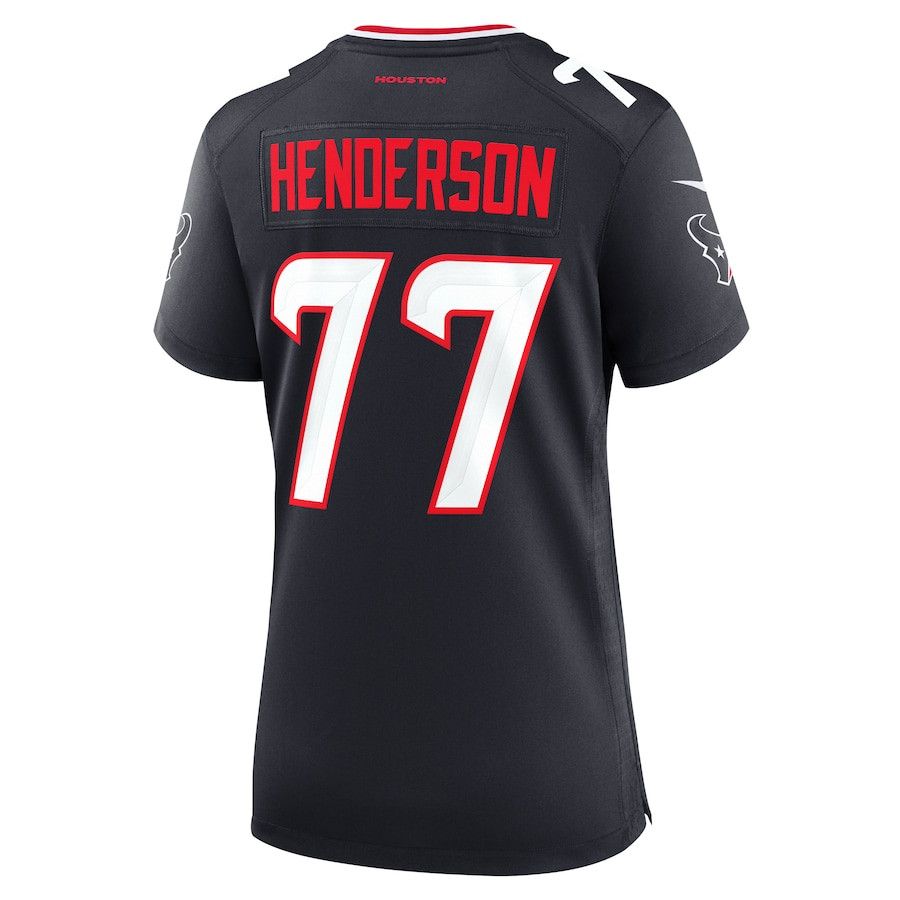 LaDarius Henderson 77 Houston Texans Women's Game Jersey - Navy JS8773 nicesnker - Image 3