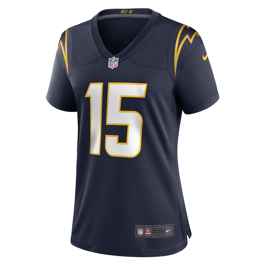 Ladd McConkey 15 Los Angeles Chargers Women's Alternate Game Jersey - Navy JS6128 nicesnker - Image 2