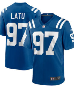 Laiatu Latu 97 Indianapolis Colts Game Men Jersey - Royal JS8114 nicesnker