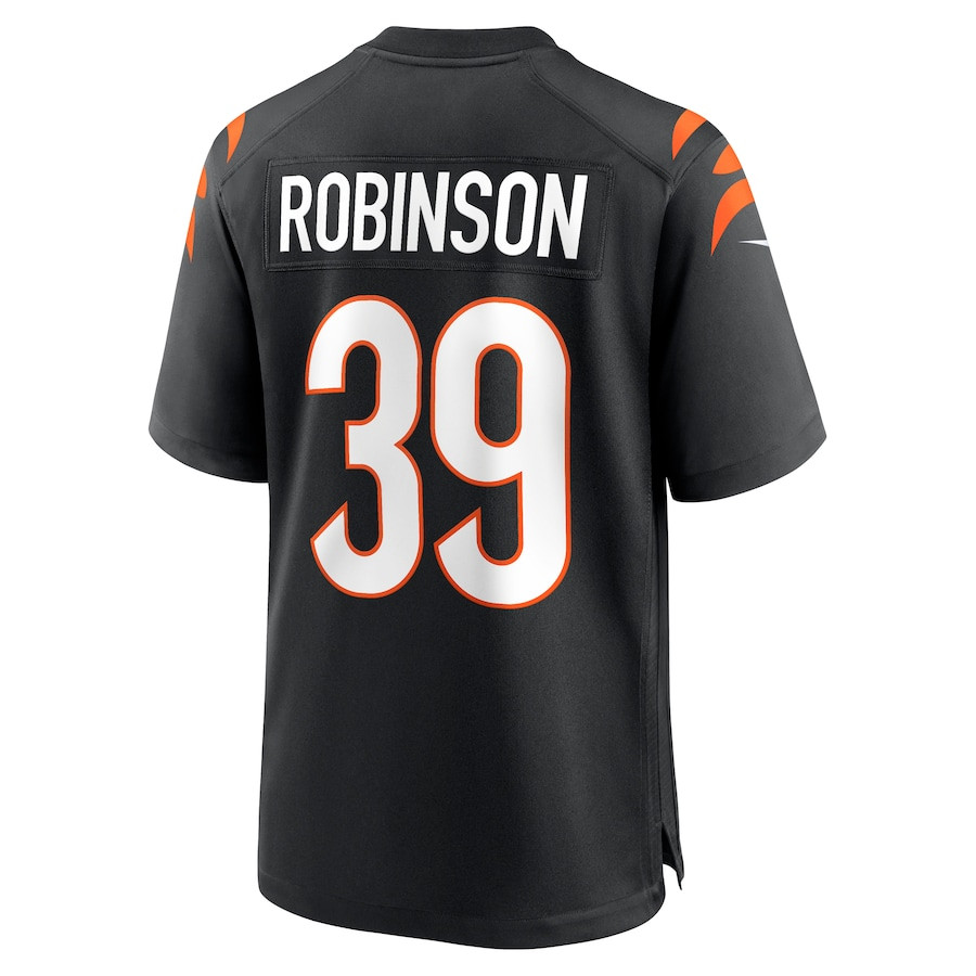 Lance Robinson 39 Cincinnati Bengals Game Men Jersey - Black JS7316 nicesnker - Image 3