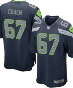 Landon Cohen 67 Seattle Seahawks YOUTH Team Color Game Jersey JS3156 nicesnker