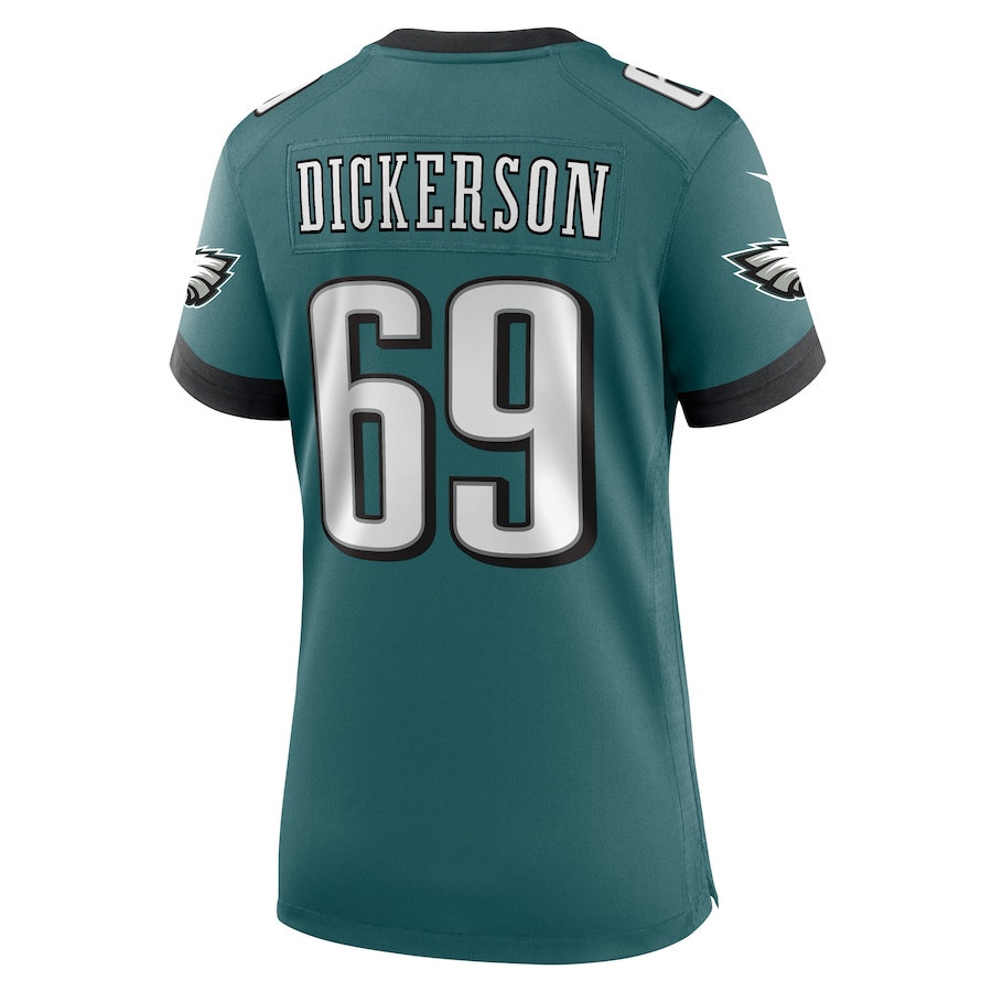 Landon Dickerson #69 Philadelphia Eagles Super Bowl LIX Women's Jersey - Midnight Green JS9782 nicesnker - Image 3