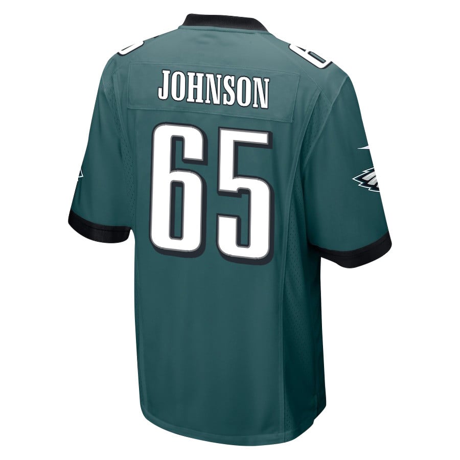 Lane Johnson 65 Philadelphia Eagles Super Bowl LIX Champions Patch 'New Orleans - The Ultimate Showdown' EMBROIDERED Game Men Jersey - Midnight Green JS6462 nicesnker - Image 2
