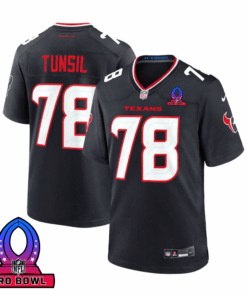 Laremy Tunsil 78 Houston Texans 2025 Pro Bowl Patch Game Men Jersey - Navy JS8836 nicesnker