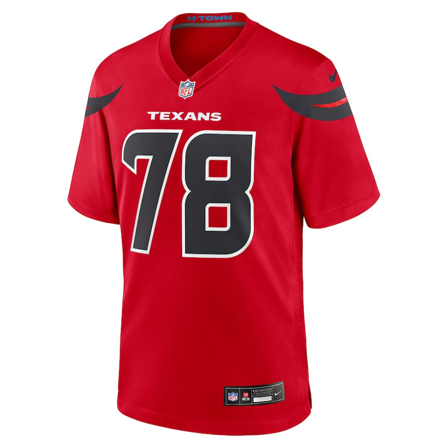 Laremy Tunsil 78 Houston Texans Alternate Game Men Jersey - Red JS2485 nicesnker - Image 2