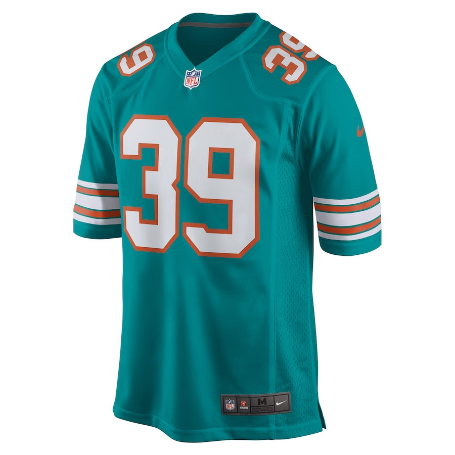 Larry Csonka 39 Miami Dolphins Men Retired Jersey - Aqua JS6081 nicesnker - Image 2