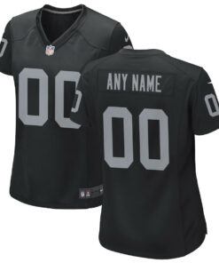Las Vegas Raiders Women Custom Game Jersey - Black JS6537 nicesnker