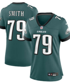 Lecitus Smith 79 Philadelphia Eagles Women Game Jersey - Midnight Green JS8177 nicesnker