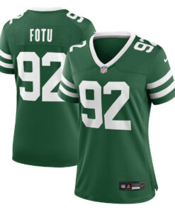 Leki Fotu 92 New York Jets Women's Team Game Jersey - Legacy Green JS6918 nicesnker