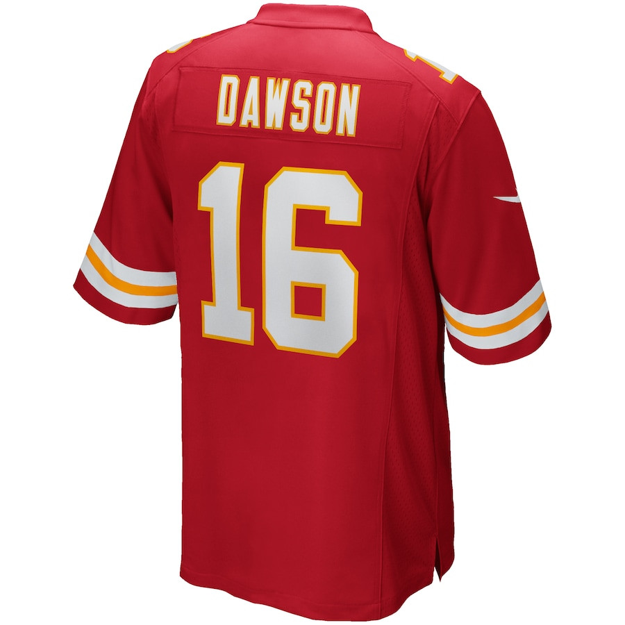 Len Dawson 16 Kansas City Chiefs Men Game Retired Jersey - Red JS1996 nicesnker - Image 3