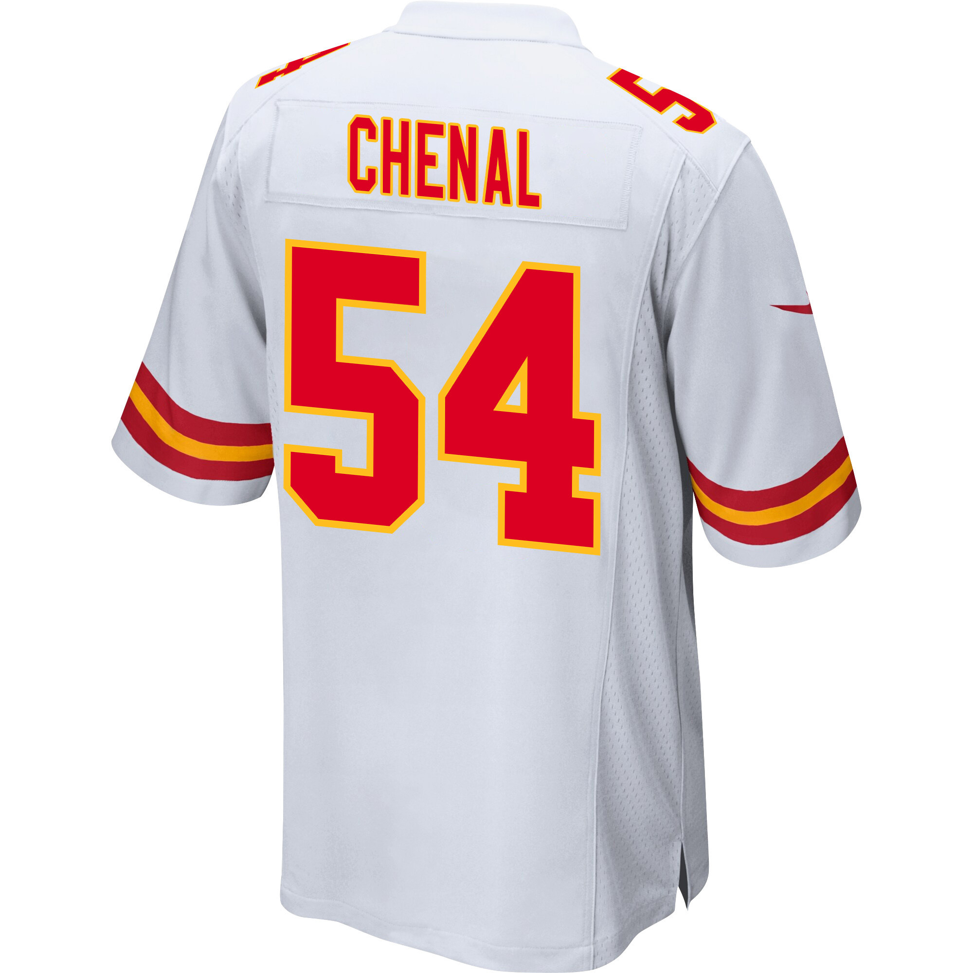 Leo Chenal 54 Kansas City Chiefs Super Bowl LVIII Champions 4 Stars Patch Game Men Jersey - White JS6181 nicesnker - Image 3