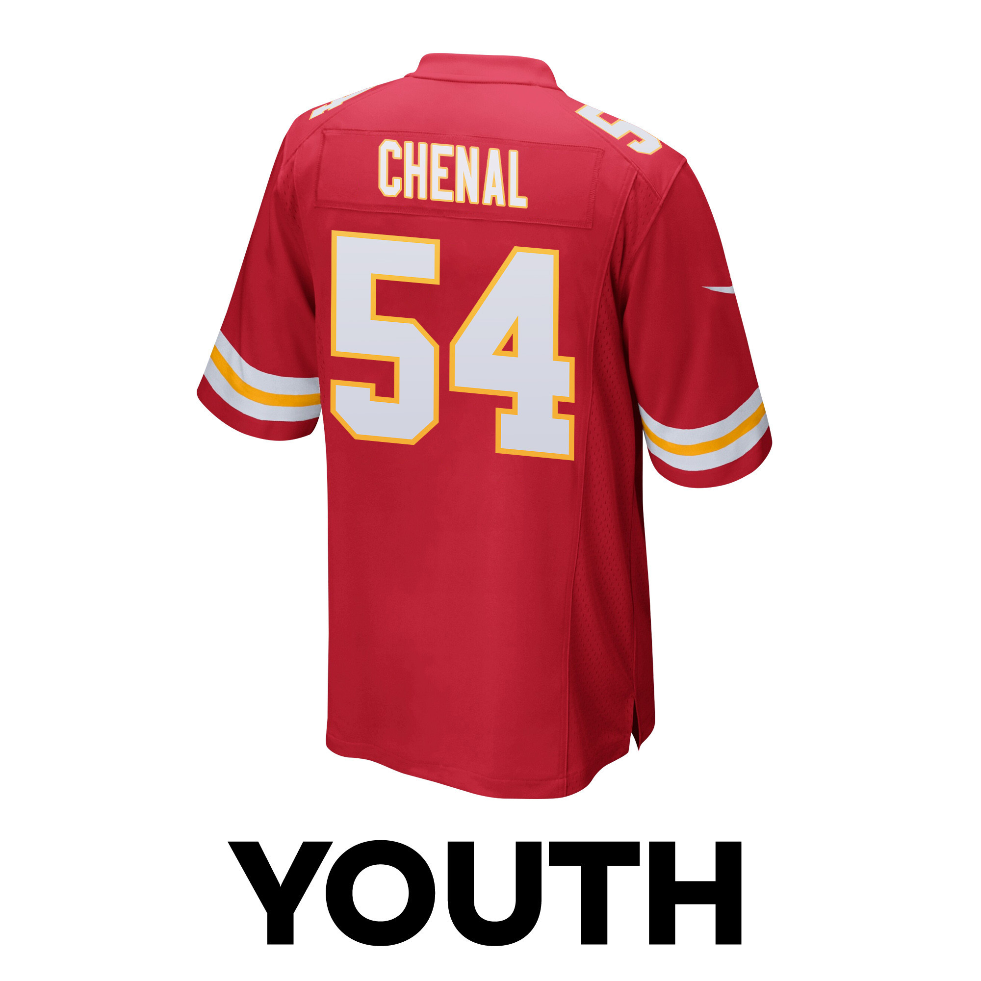Leo Chenal 54 Kansas City Chiefs Super Bowl LVIII Champions 4 Stars Patch Game YOUTH Jersey - Red JS9664 nicesnker - Image 3