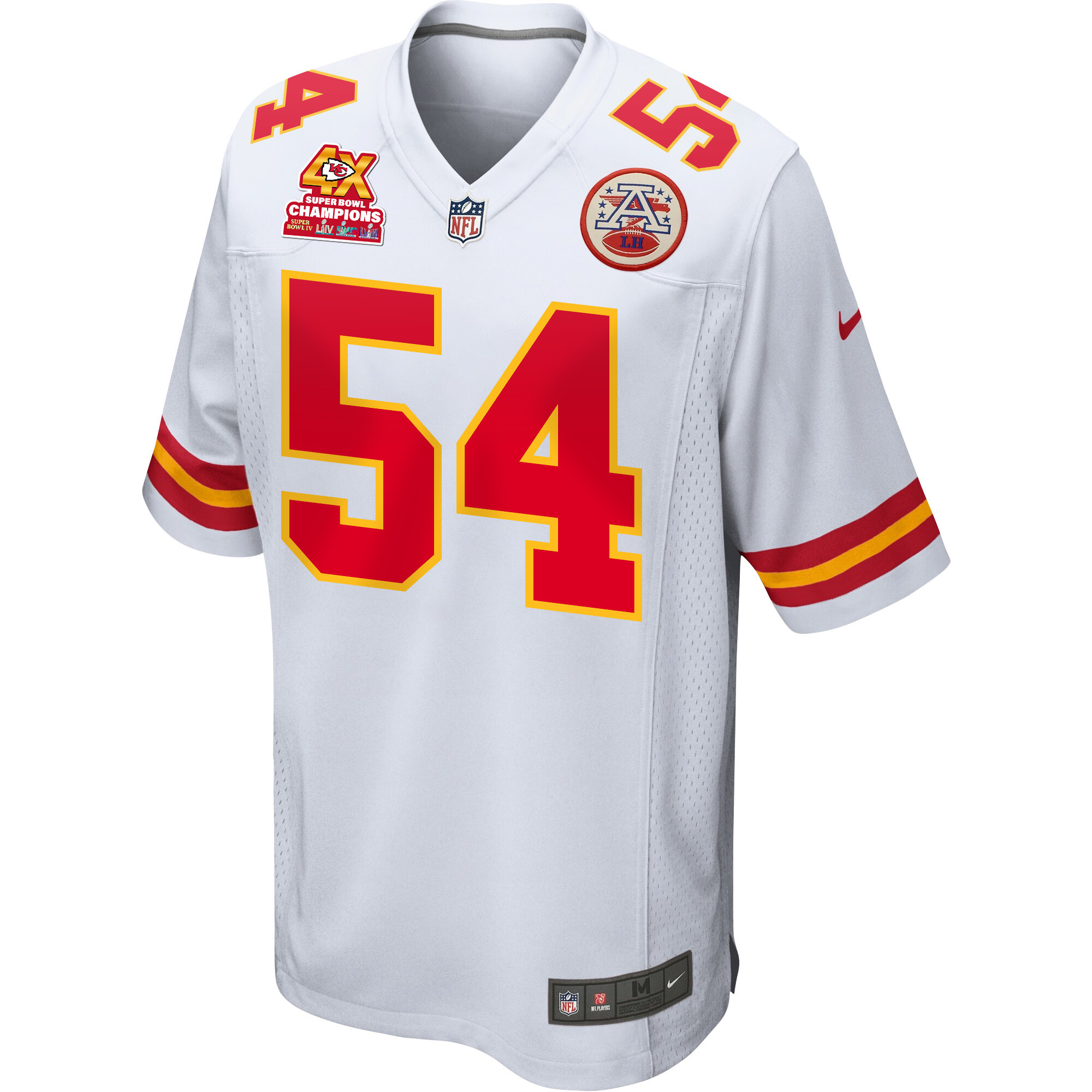 Leo Chenal 54 Kansas City Chiefs Super Bowl LVIII Champions 4X Game Men Jersey - White JS3710 nicesnker - Image 2