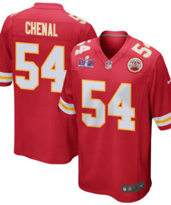 Leo Chenal 54 Kansas City Chiefs Super Bowl LVIII Patch Game Men Jersey - Red JS1162 nicesnker