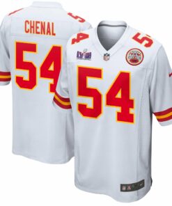 Leo Chenal 54 Kansas City Chiefs Super Bowl LVIII Patch Game Men Jersey - White JS1768 nicesnker