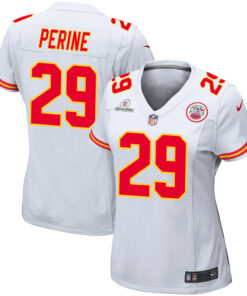 Leo Chenal 54 Kansas City Chiefs Super Bowl LVIII Patch Game Women Jersey - White JS1544 nicesnker