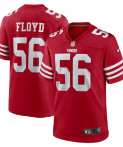 Leonard Floyd 56 San Francisco 49ers Team Game Men Jersey - Scarlet JS7656 nicesnker
