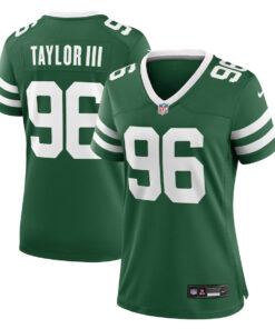 Leonard Taylor III 96 New York Jets Women's Team Game Jersey - Legacy Green JS5692 nicesnker