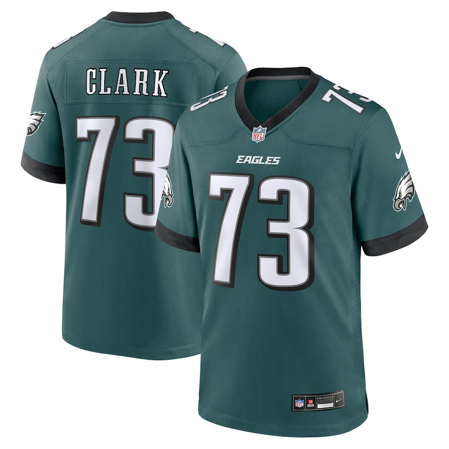 Le'Raven Clark 73 Philadelphia Eagles Team Game Men Jersey - Midnight Green JS6415 nicesnker