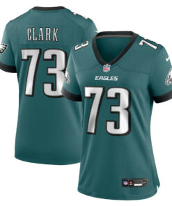 Le'Raven Clark 73 Philadelphia Eagles Women's Team Game Jersey - Midnight Green JS6639 nicesnker