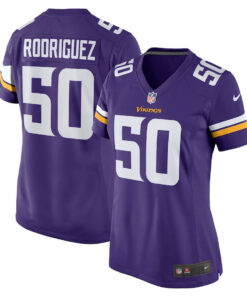Levi Drake Rodriguez 50 Minnesota Vikings Women's Game Jersey - Purple JS6128 nicesnker