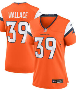 Levi Wallace 39 Denver Broncos Women's Team Game Jersey - Orange JS9911 nicesnker