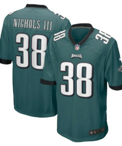 Lew Nichols III 38 Philadelphia Eagles Game Men Jersey - Midnight Green JS1570 nicesnker