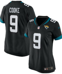 Logan Cooke 9 Jacksonville Jaguars Women Game Jersey - Black JS2024 nicesnker