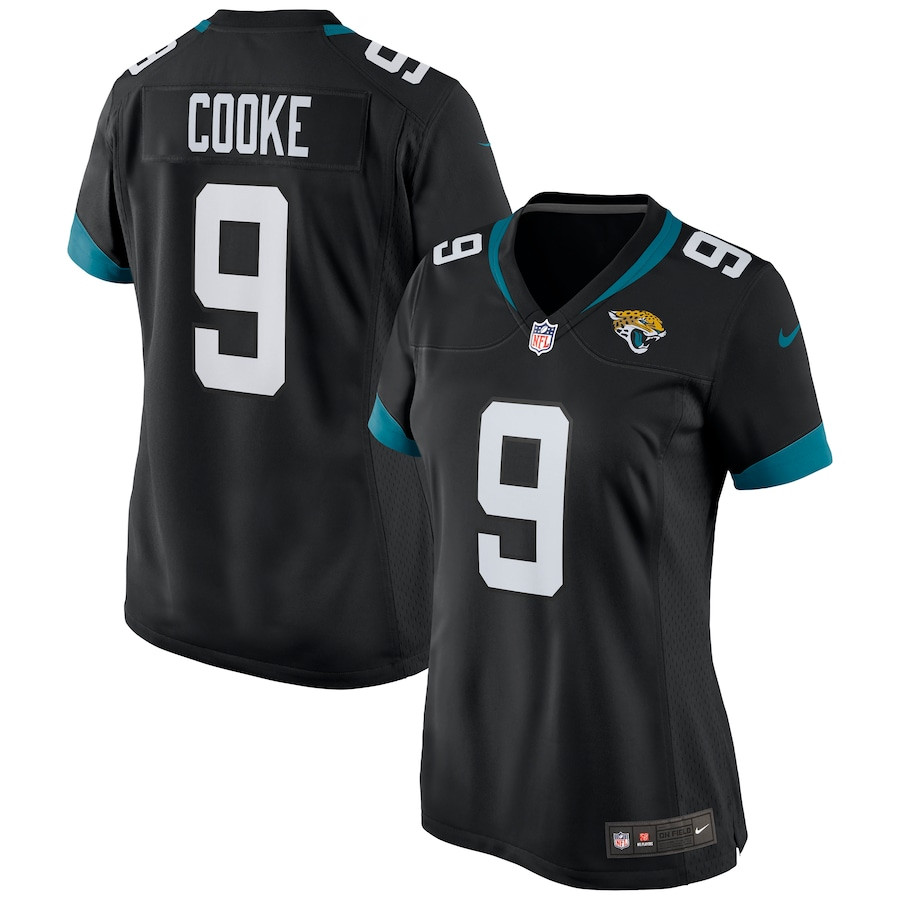 Logan Cooke 9 Jacksonville Jaguars Women Game Jersey - Black JS2024 nicesnker