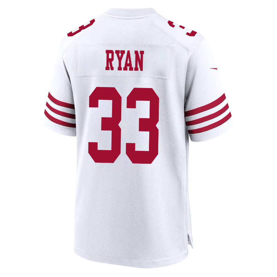 Logan Ryan 33 San Francisco 49ers NFC Champions Patch Game Men Jersey - White JS5310 nicesnker - Image 3