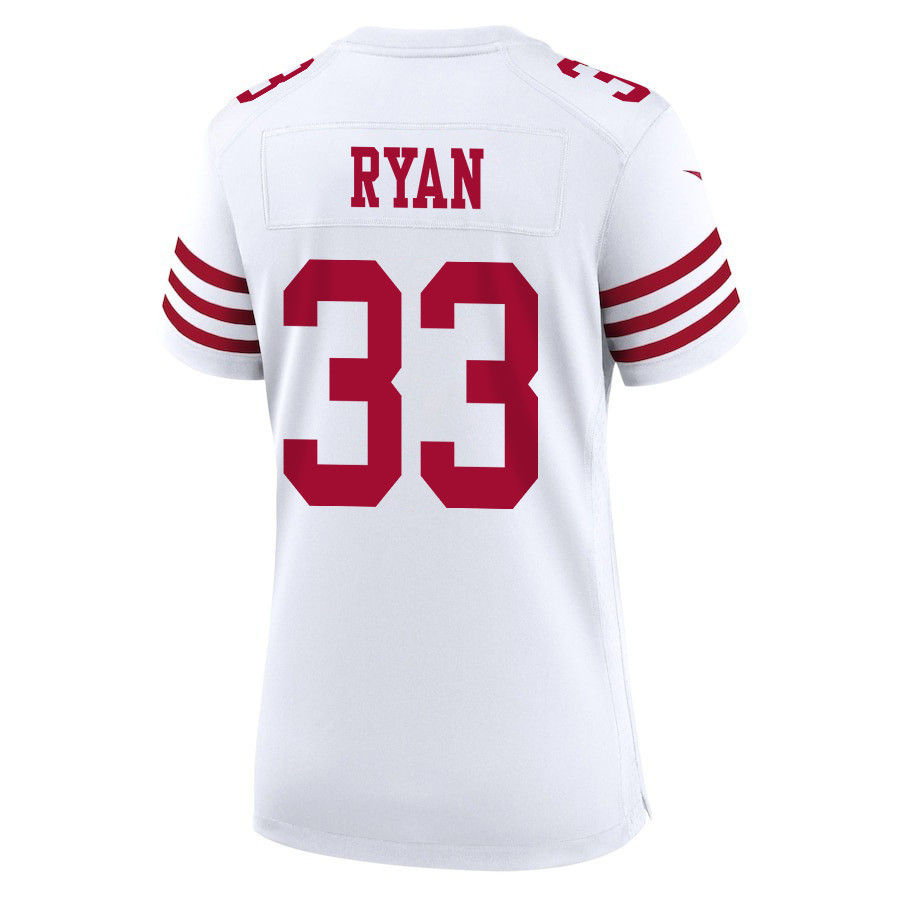 Logan Ryan 33 San Francisco 49ers Super Bowl LVIII Patch Game Women Jersey - White JS6093 nicesnker - Image 3