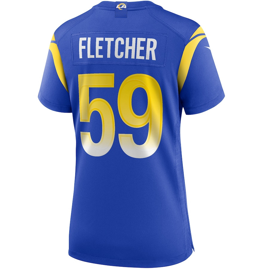 London Fletcher 59 Los Angeles Rams Women Game Retired Jersey - Royal JS4916 nicesnker - Image 3