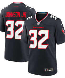 Lonnie Johnson Jr. 32 Houston Texans Team Game Men Jersey - Navy JS4670 nicesnker