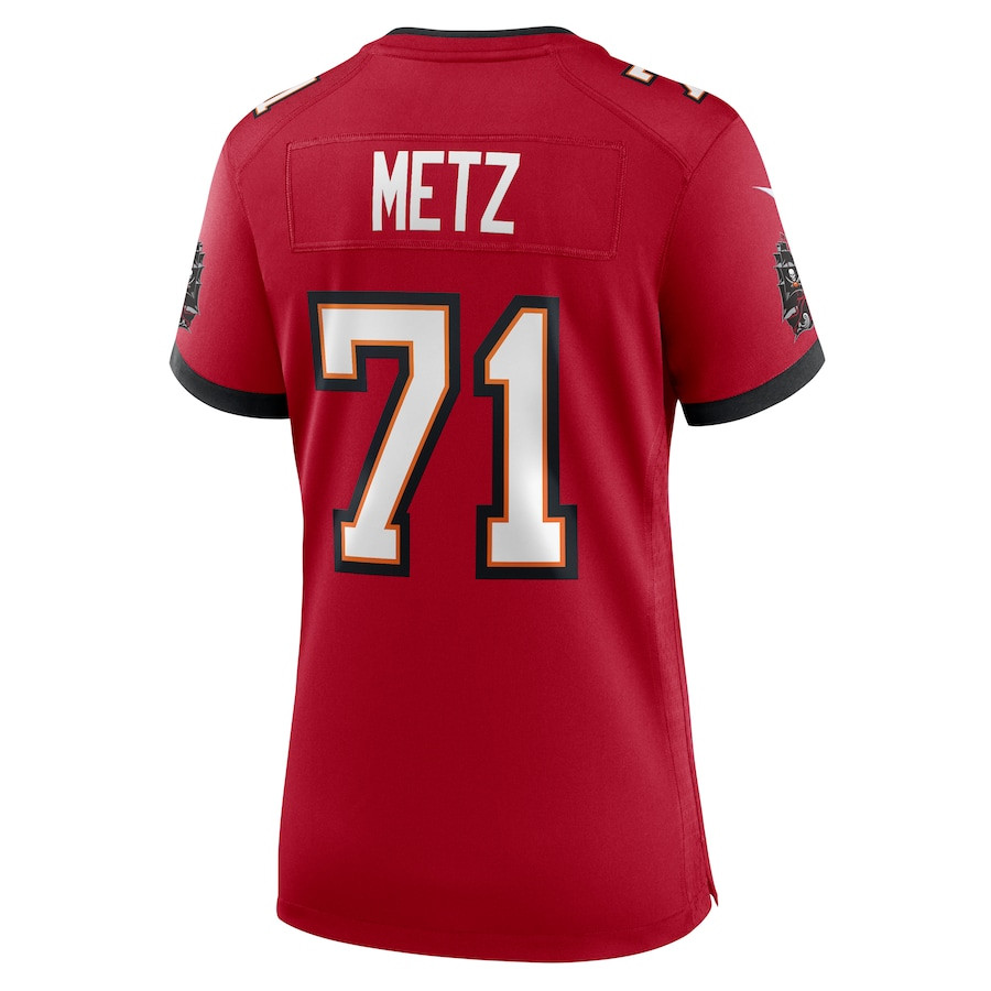 Lorenz Metz 71 Tampa Bay Buccaneers Game Women Jersey - Red JS4121 nicesnker - Image 3
