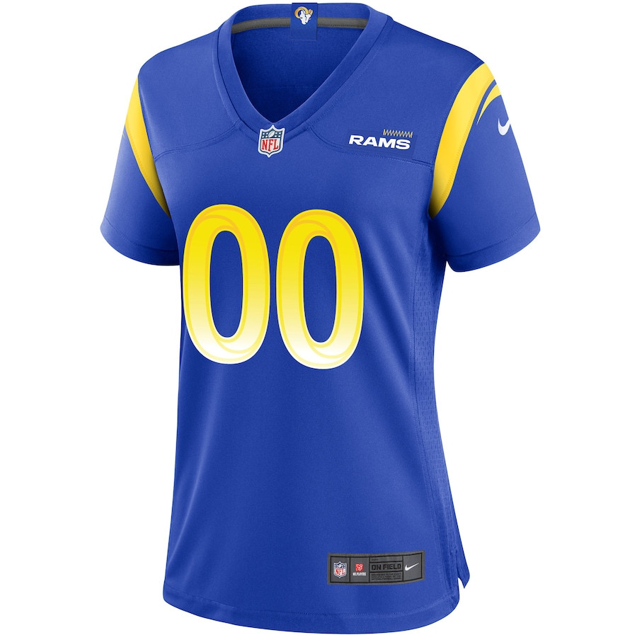 Los Angeles Rams Women Custom Game Jersey - Royal JS1492 nicesnker - Image 2