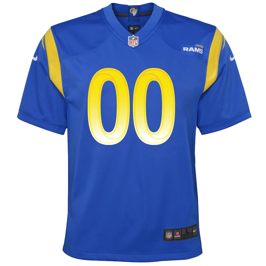 Los Angeles Rams YOUTH Custom Game Jersey - Royal JS5923 nicesnker - Image 2