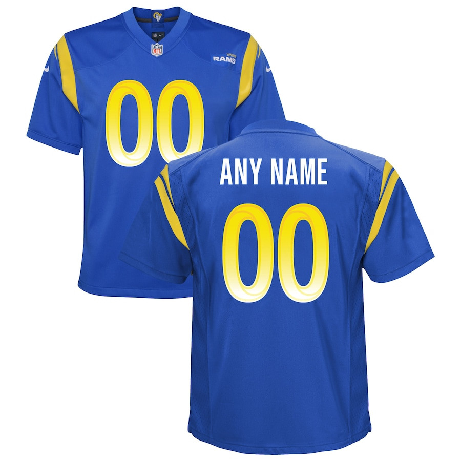 Los Angeles Rams YOUTH Custom Game Jersey - Royal JS5923 nicesnker
