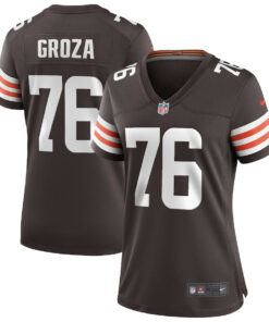 Lou Groza 76 Cleveland Browns Women Game Retired Jersey - Brown JS6757 nicesnker